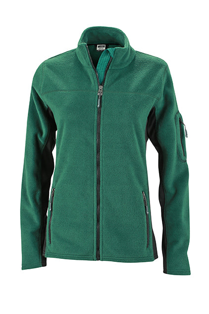 Laden Sie das Bild in Galerie -Viewer, Strapazierfähige Fleece Jacke im Materialmix - JN841
