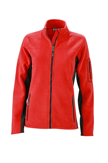 Laden Sie das Bild in Galerie -Viewer, Strapazierfähige Fleece Jacke im Materialmix - JN841
