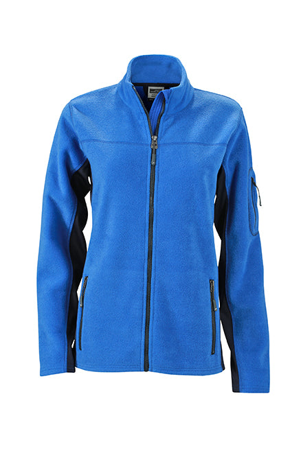 Laden Sie das Bild in Galerie -Viewer, Strapazierfähige Fleece Jacke im Materialmix - JN841
