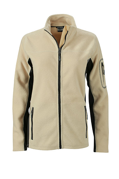 Laden Sie das Bild in Galerie -Viewer, Strapazierfähige Fleece Jacke im Materialmix - JN841
