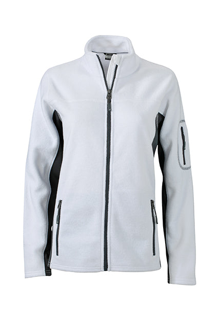 Laden Sie das Bild in Galerie -Viewer, Strapazierfähige Fleece Jacke im Materialmix - JN841

