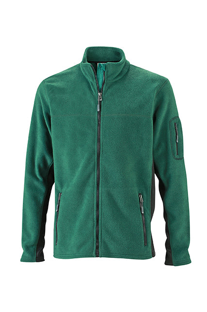 Laden Sie das Bild in Galerie -Viewer, Strapazierfähige Fleece Jacke im Materialmix - JN842
