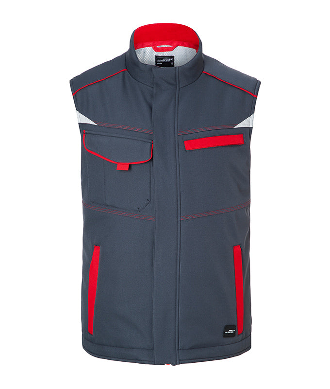 Laden Sie das Bild in Galerie -Viewer, Funktionelle Softshell Weste mit warmem Innenfutter - JN854
