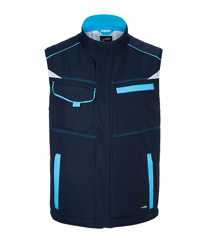 Laden Sie das Bild in Galerie -Viewer, Funktionelle Softshell Weste mit warmem Innenfutter - JN854
