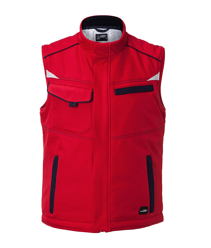 Laden Sie das Bild in Galerie -Viewer, Funktionelle Softshell Weste mit warmem Innenfutter - JN854
