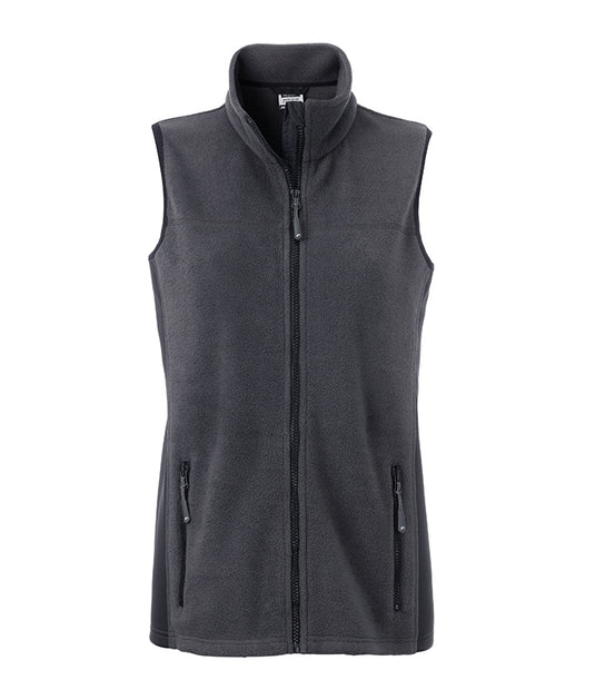 Strapazierfähige Fleece Weste im Materialmix - JN855