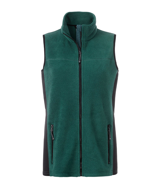 Strapazierfähige Fleece Weste im Materialmix - JN855