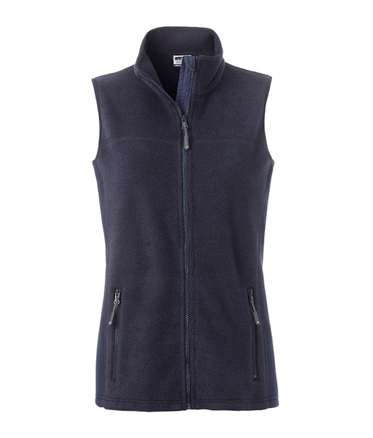 Strapazierfähige Fleece Weste im Materialmix - JN855