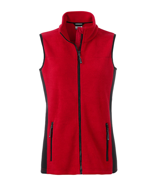 Strapazierfähige Fleece Weste im Materialmix - JN855