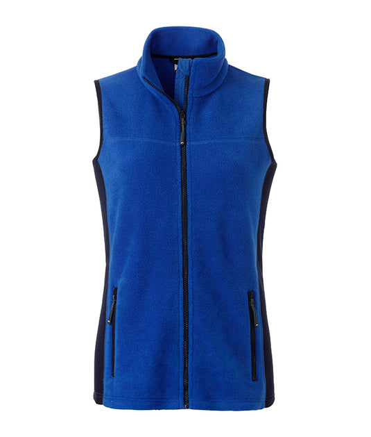 Strapazierfähige Fleece Weste im Materialmix - JN855
