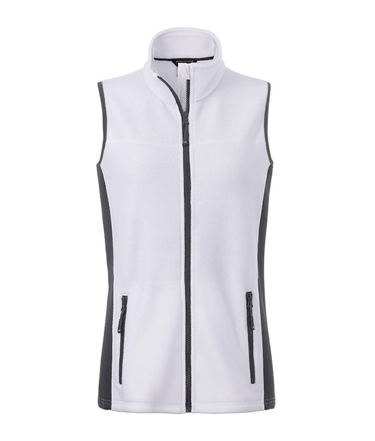 Strapazierfähige Fleece Weste im Materialmix - JN855