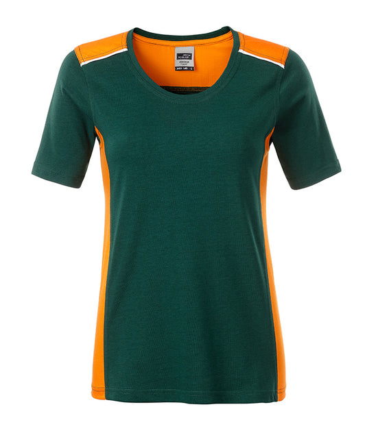 Strapazierfähiges und pflegeleichtes T-Shirt mit Kontrasteinsätzen - JN859