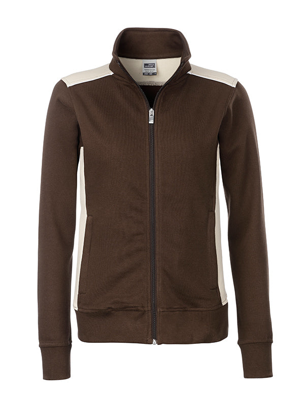 Laden Sie das Bild in Galerie -Viewer, Sweat-Jacke mit Stehkragen und Kontrasteinsätzen - JN869
