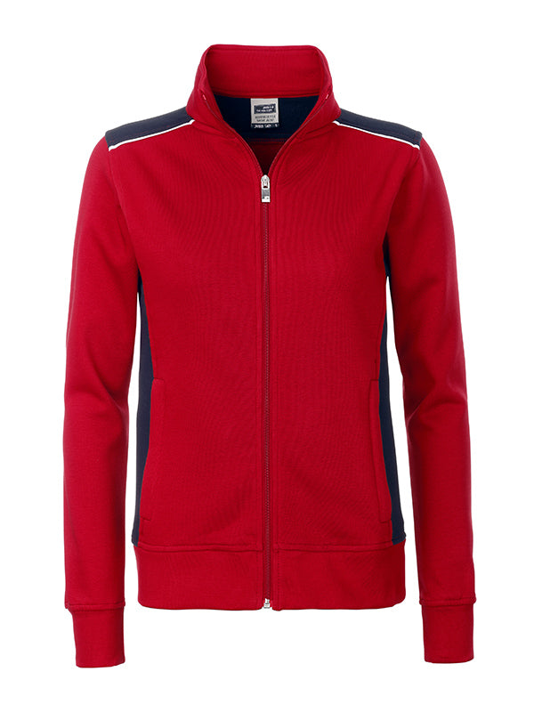 Laden Sie das Bild in Galerie -Viewer, Sweat-Jacke mit Stehkragen und Kontrasteinsätzen - JN869

