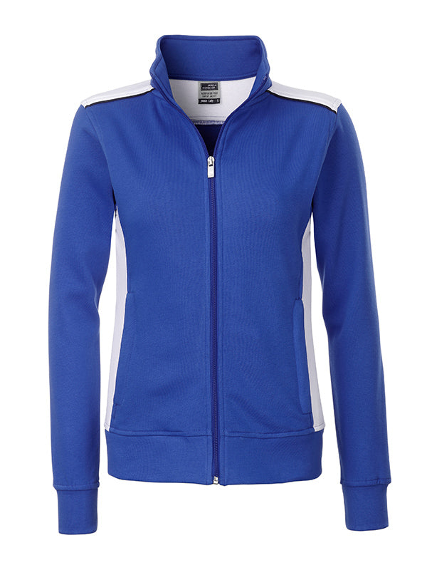 Laden Sie das Bild in Galerie -Viewer, Sweat-Jacke mit Stehkragen und Kontrasteinsätzen - JN869
