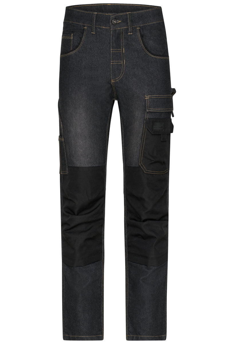 Laden Sie das Bild in Galerie -Viewer, Jeans-Hose in gerader Schnittführung mit vielen Details - JN875
