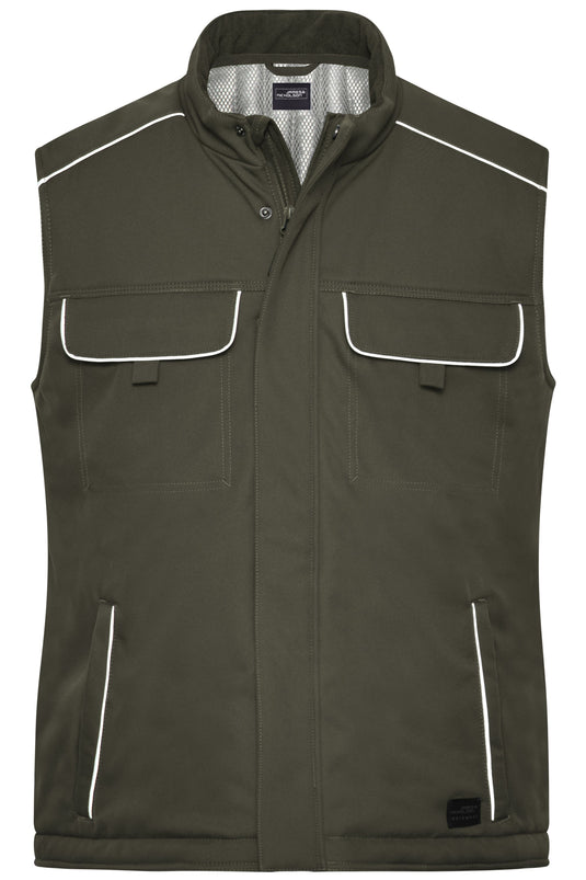 Professionelle Softshellweste mit warmem Innenfutter und hochwertigen Details im cleanen Look - JN885