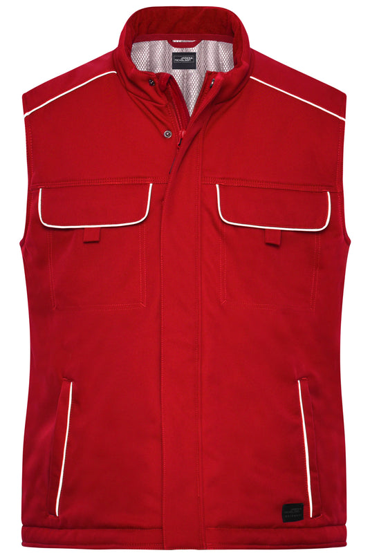 Professionelle Softshellweste mit warmem Innenfutter und hochwertigen Details im cleanen Look - JN885