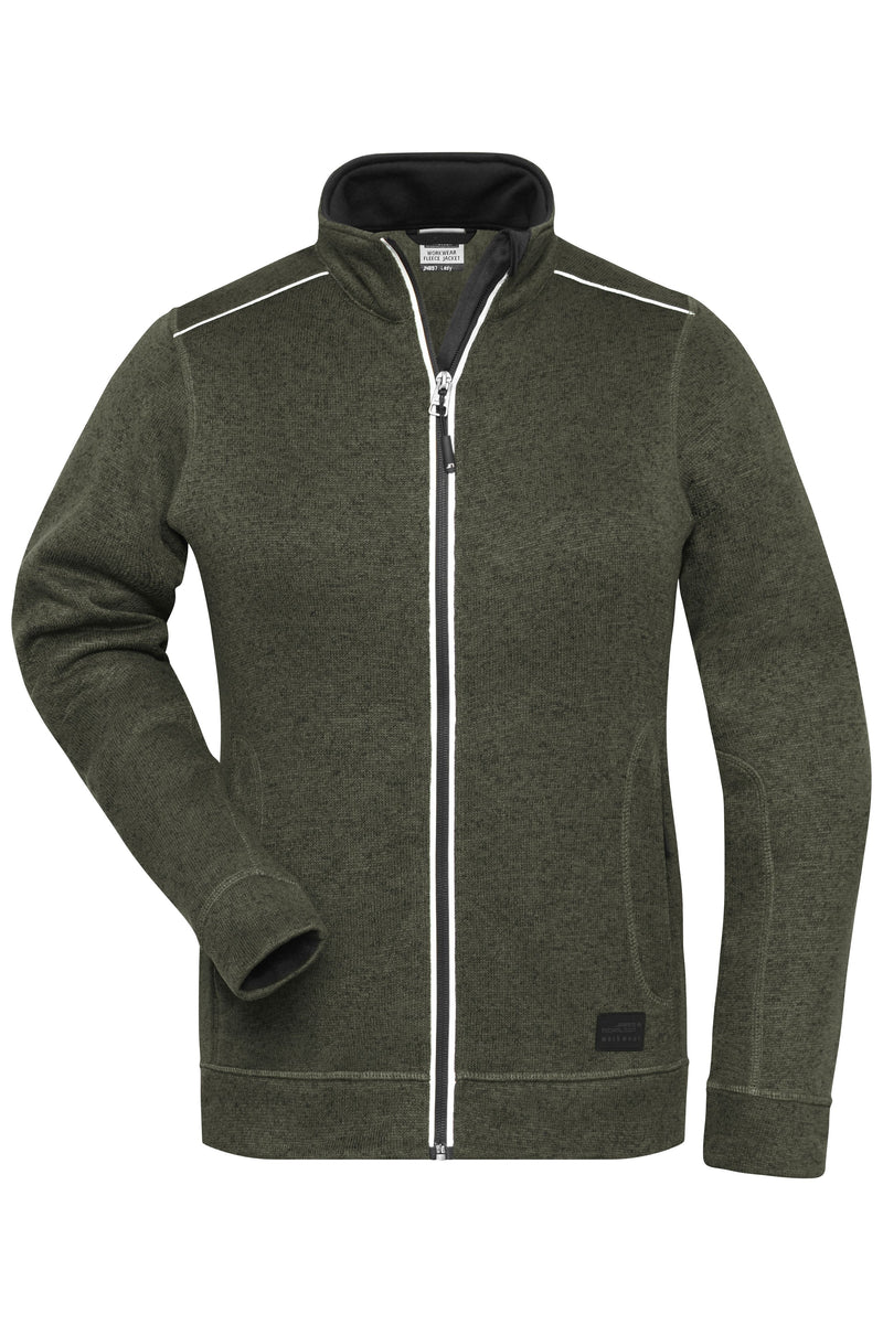 Laden Sie das Bild in Galerie -Viewer, Pflegeleichte Strickfleece-Jacke - JN897
