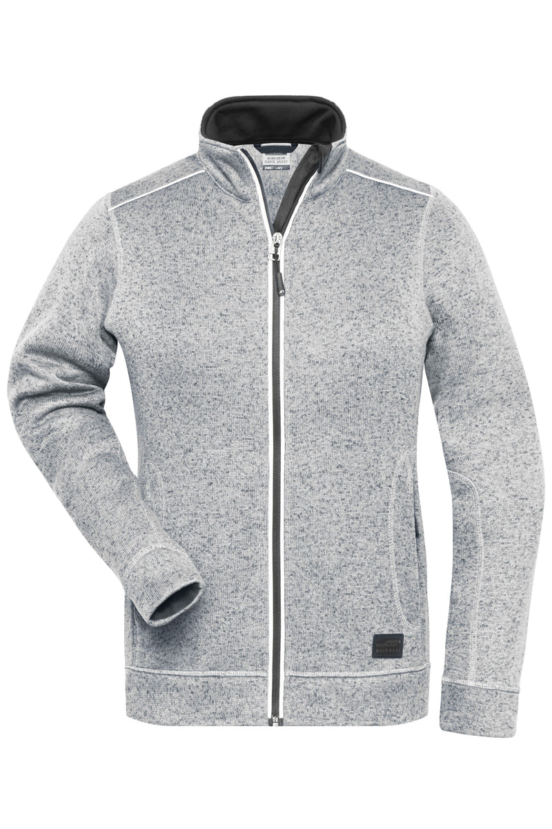 Laden Sie das Bild in Galerie -Viewer, Pflegeleichte Strickfleece-Jacke - JN897
