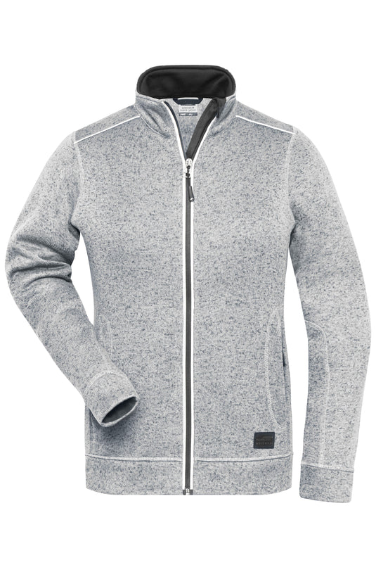Pflegeleichte Strickfleece-Jacke - JN897