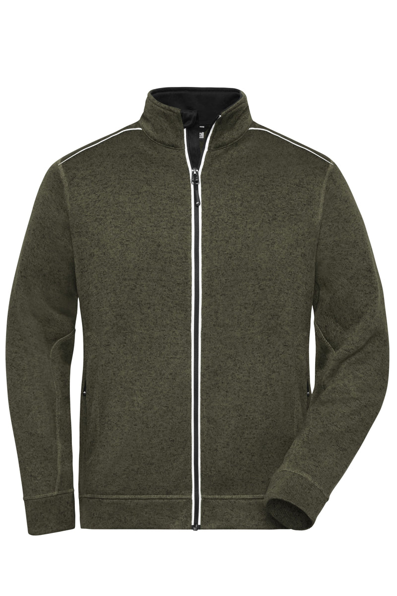 Laden Sie das Bild in Galerie -Viewer, Pflegeleichte Strickfleece-Jacke - JN898
