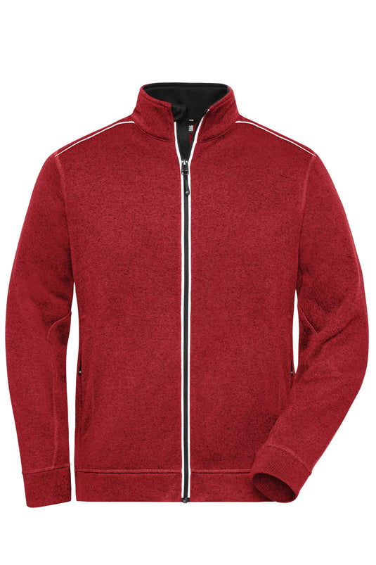 Pflegeleichte Strickfleece-Jacke - JN898