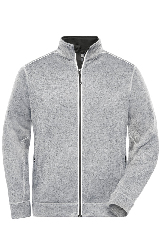Pflegeleichte Strickfleece-Jacke - JN898