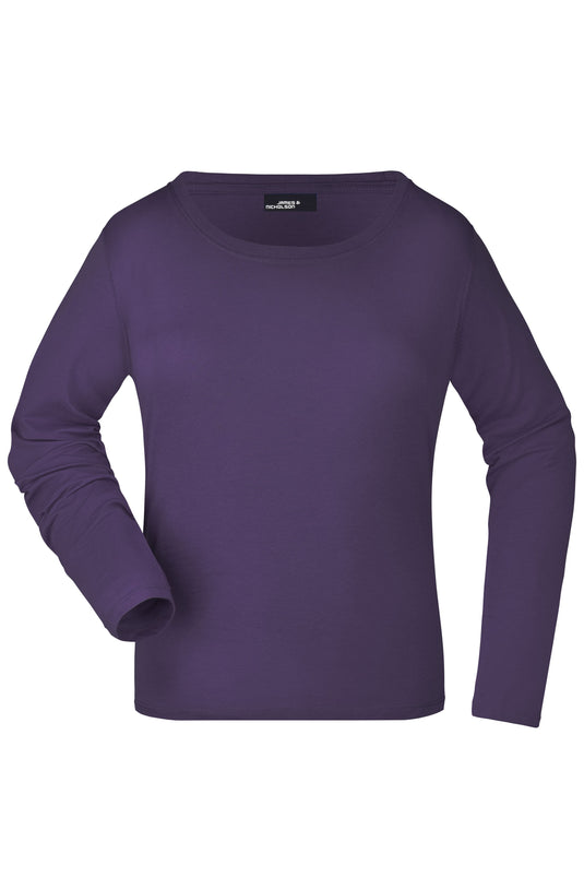 Damen Langarm T-Shirt aus Single-Jersey - JN903