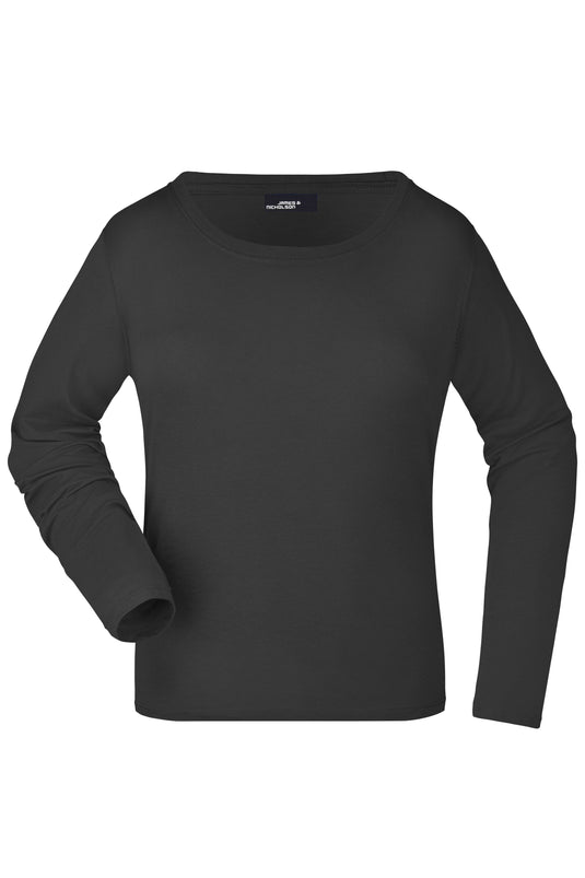 Damen Langarm T-Shirt aus Single-Jersey - JN903