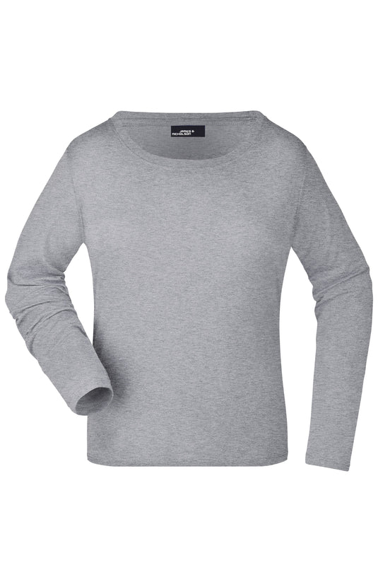 Damen Langarm T-Shirt aus Single-Jersey - JN903