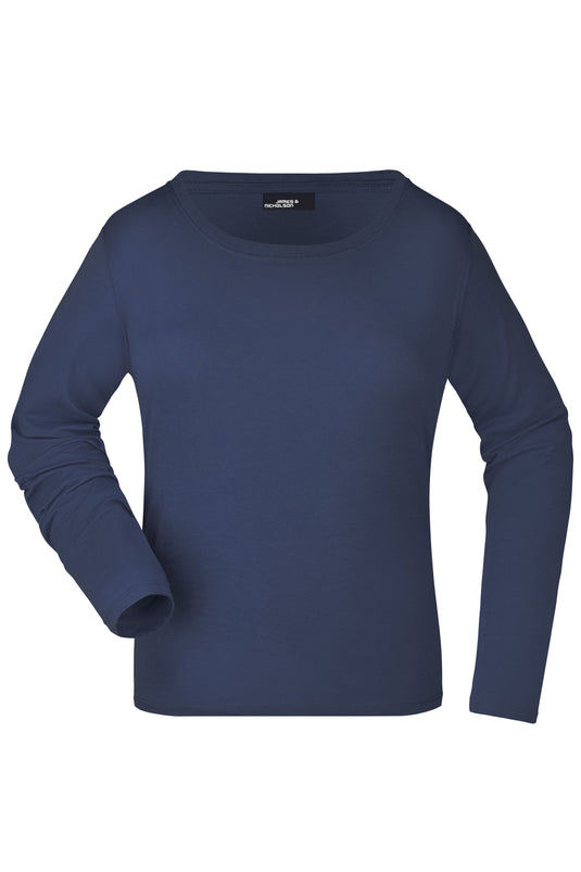 Damen Langarm T-Shirt aus Single-Jersey - JN903