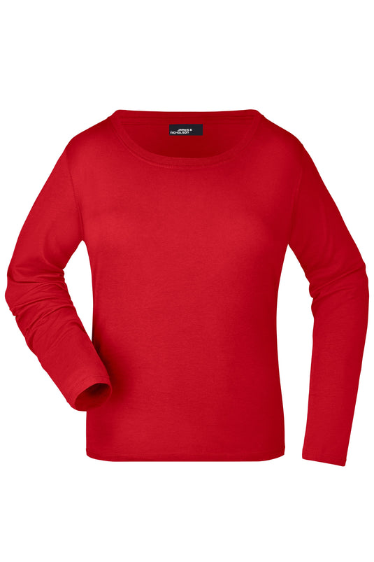 Damen Langarm T-Shirt aus Single-Jersey - JN903