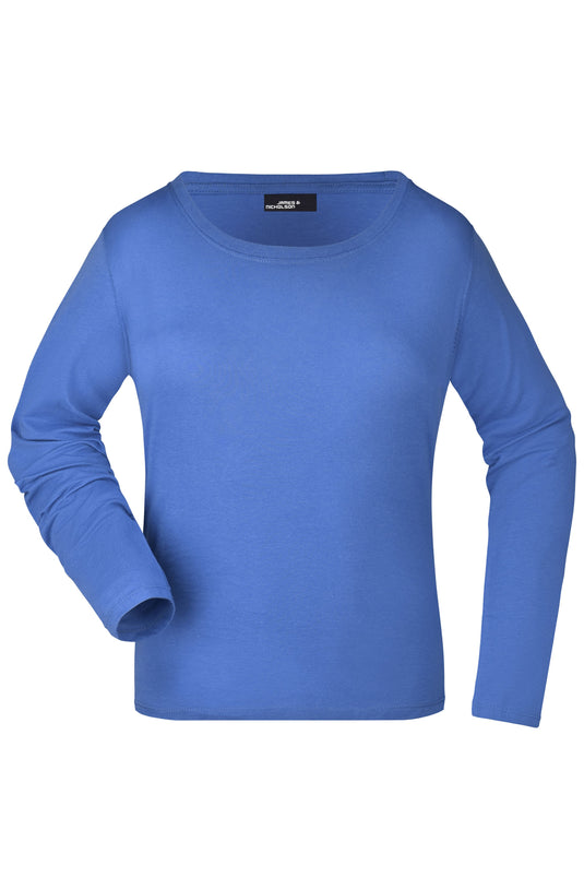 Damen Langarm T-Shirt aus Single-Jersey - JN903