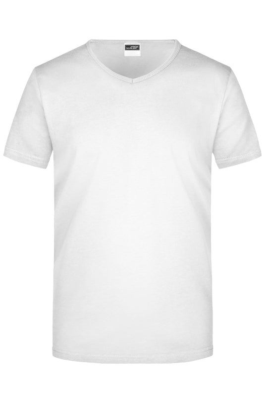 Figurbetontes V-Neck-T-Shirt Herren - JN912