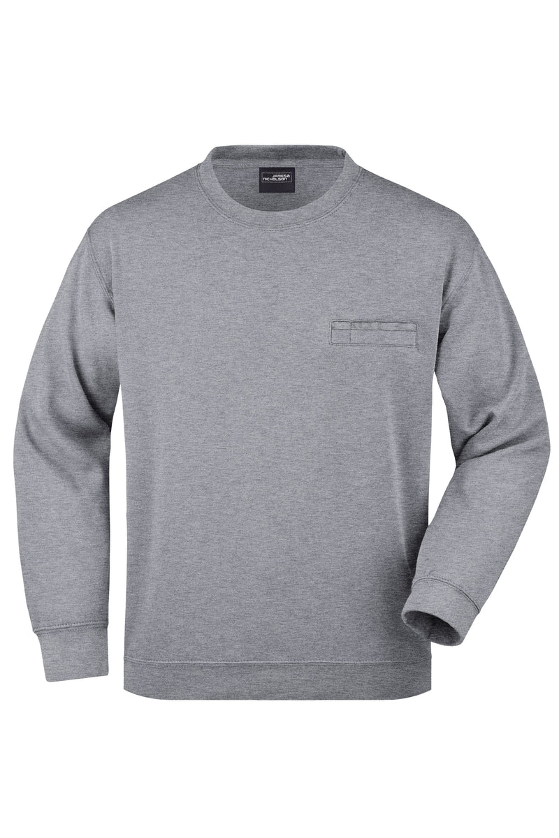 Laden Sie das Bild in Galerie -Viewer, Klassisches Sweatshirt mit Brusttasche - JN924
