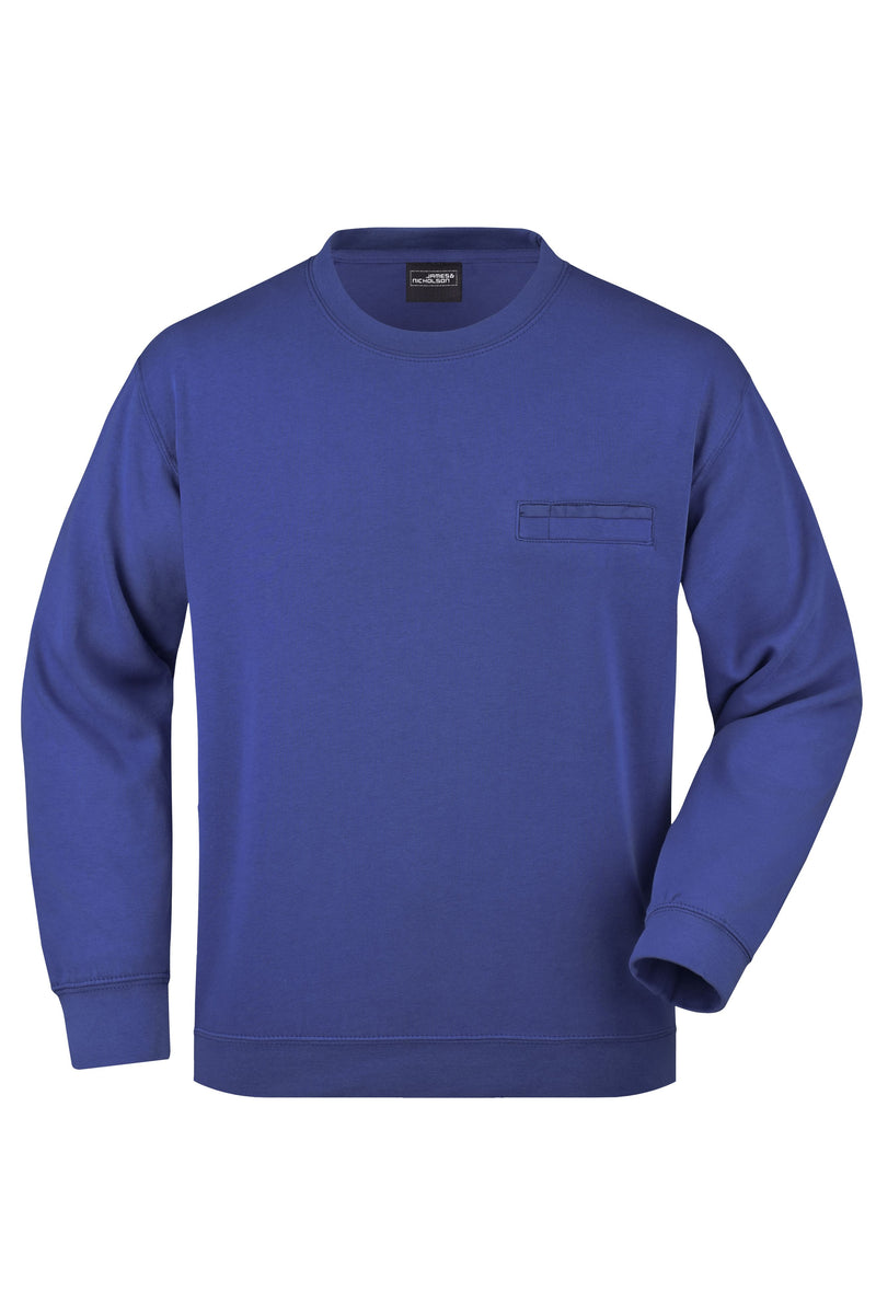 Laden Sie das Bild in Galerie -Viewer, Klassisches Sweatshirt mit Brusttasche - JN924
