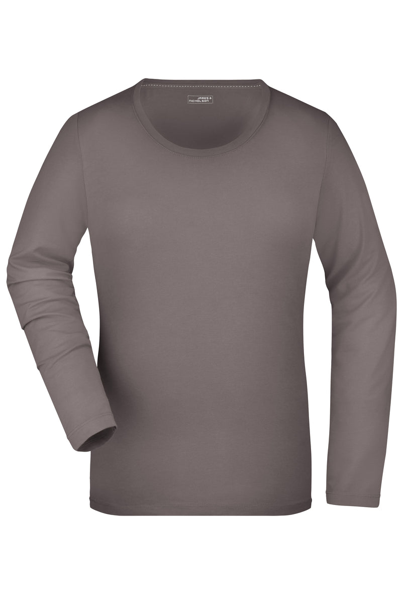 Laden Sie das Bild in Galerie -Viewer, Langarm Shirt aus weichem Elastic-Single-Jersey - JN927
