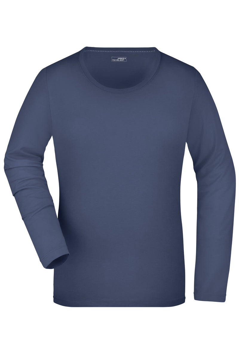 Laden Sie das Bild in Galerie -Viewer, Langarm Shirt aus weichem Elastic-Single-Jersey - JN927
