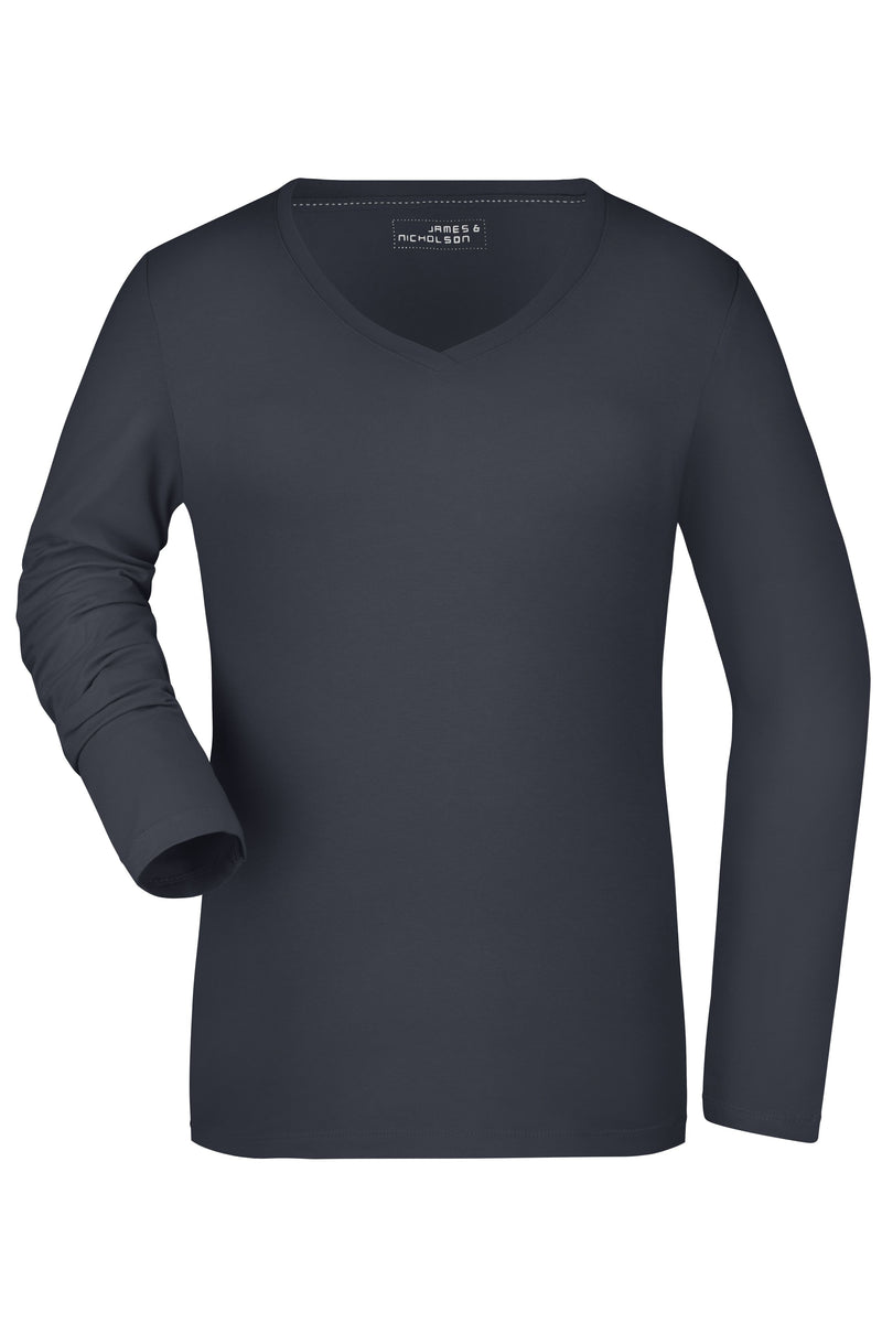 Laden Sie das Bild in Galerie -Viewer, Langarm Shirt aus weichem Elastic-Single-Jersey - JN929
