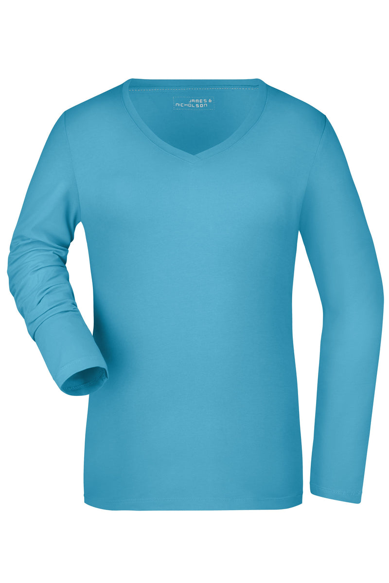 Laden Sie das Bild in Galerie -Viewer, Langarm Shirt aus weichem Elastic-Single-Jersey - JN929
