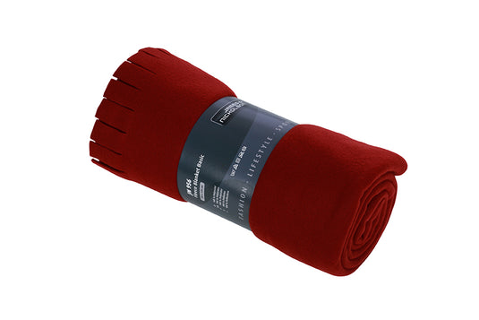 Fleecedecke mit edlen Fransen - JN956