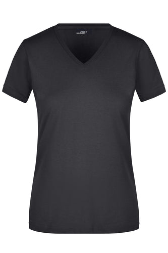 Figurbetontes V-Neck-T-Shirt Damen - JN972