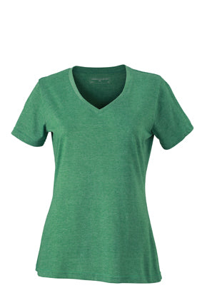 Modisches T-Shirt mit V-Ausschnitt - JN973