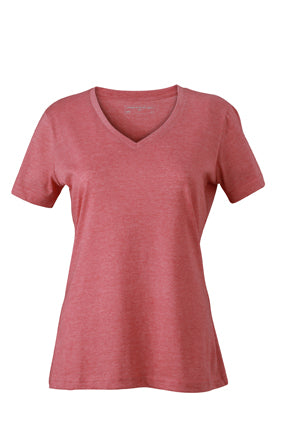 Modisches T-Shirt mit V-Ausschnitt - JN973