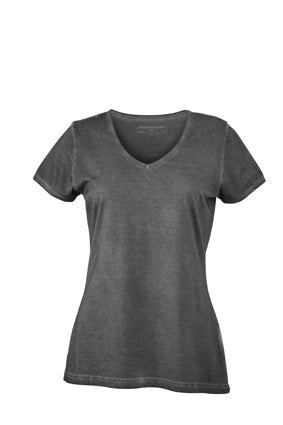Trendiges T-Shirt mit V-Ausschnitt - JN975