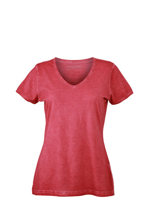 Trendiges T-Shirt mit V-Ausschnitt - JN975