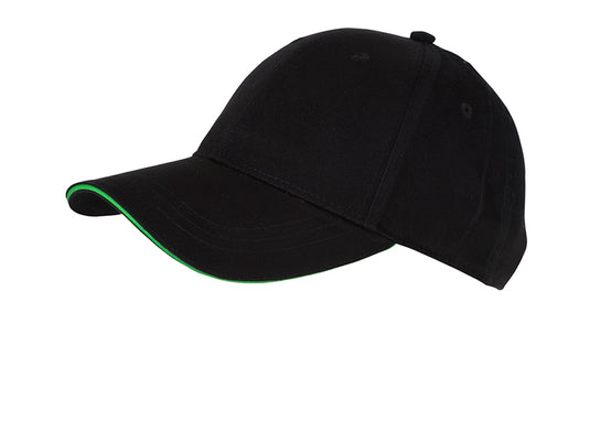 6 Panel Sandwich Cap mit gebürsteter Oberfläche - MB6212