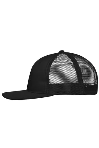 Trendiges 6 Panel Mesh Cap mit flachem Schild aus Polycotton - MB6240