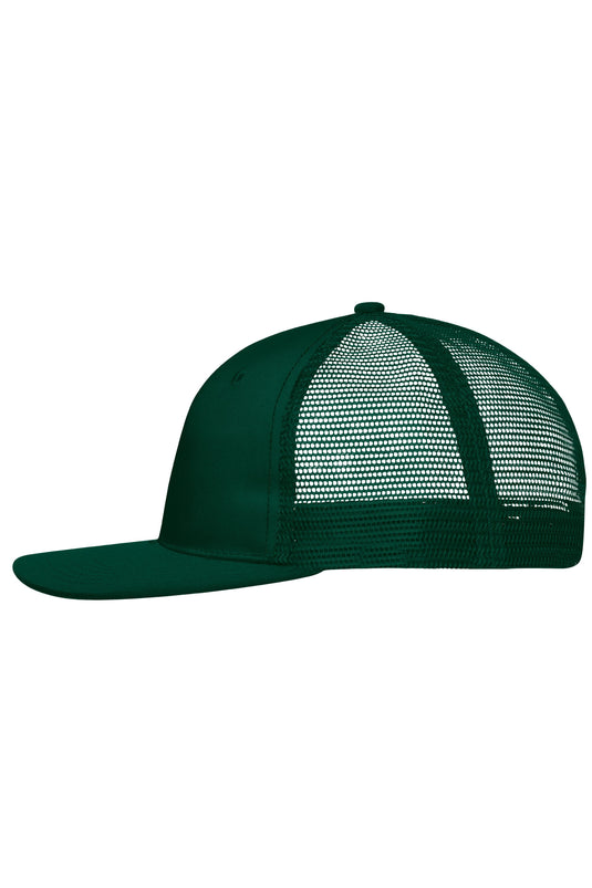 Trendiges 6 Panel Mesh Cap mit flachem Schild aus Polycotton - MB6240